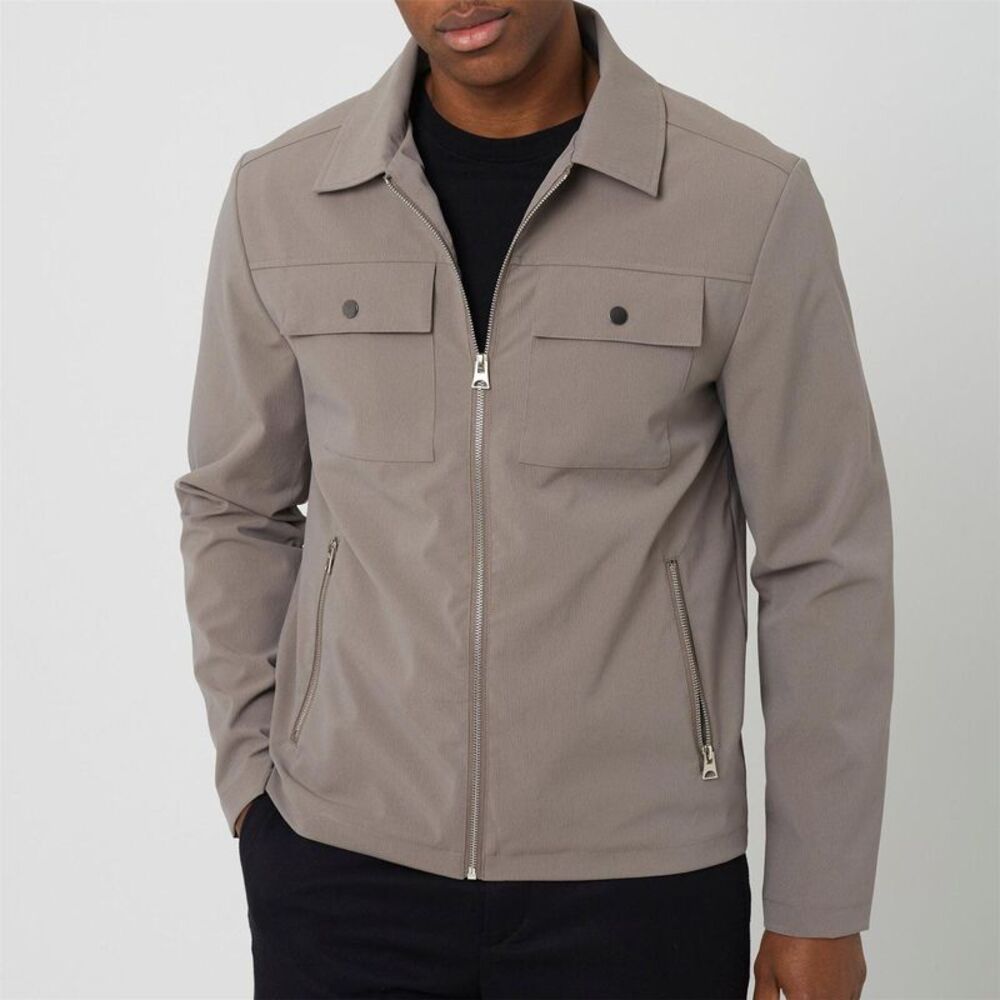 Brave Soul Mens Overshirt / Taupe